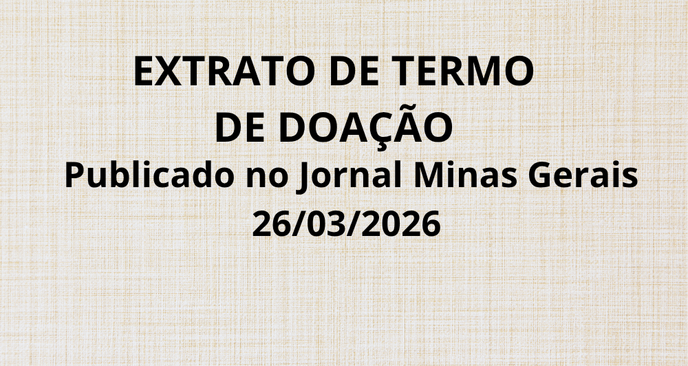 EXTRATO DE TERMO DE DOAÇÃO